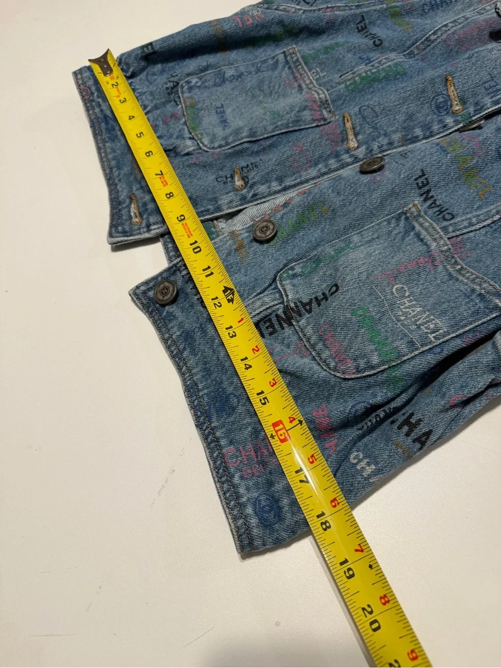 Secondhand Women's Blue Denim Logo Jacket